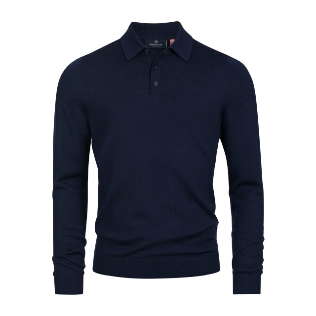 Kronstadt Ks35012 ksjohannnes merino polo knit 469 sky captain KS35012 large