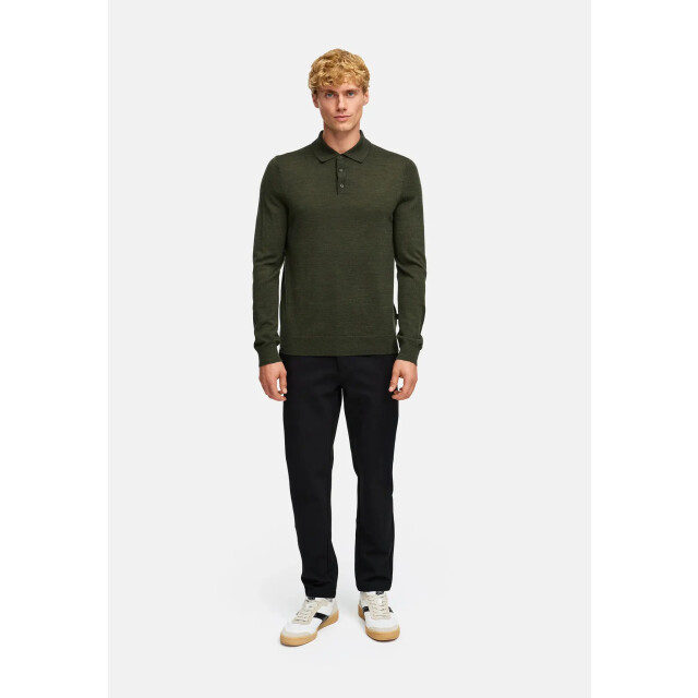 Kronstadt Ks35012 ksjohannes merino polo knit 609 army mix KS35012 large