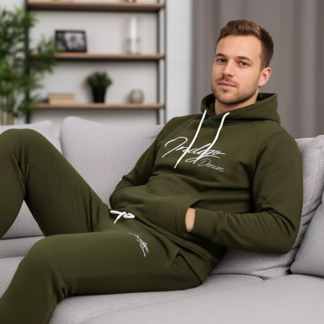 Indigo Denim Denim joggingpak heren kaki ID060-1 large