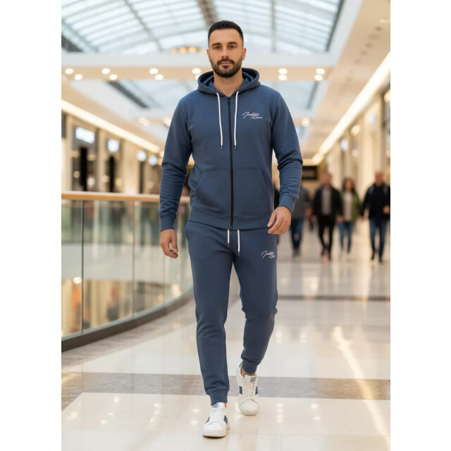 Indigo Denim Denim joggingpak heren navy airforce rits ID058-1-1 large