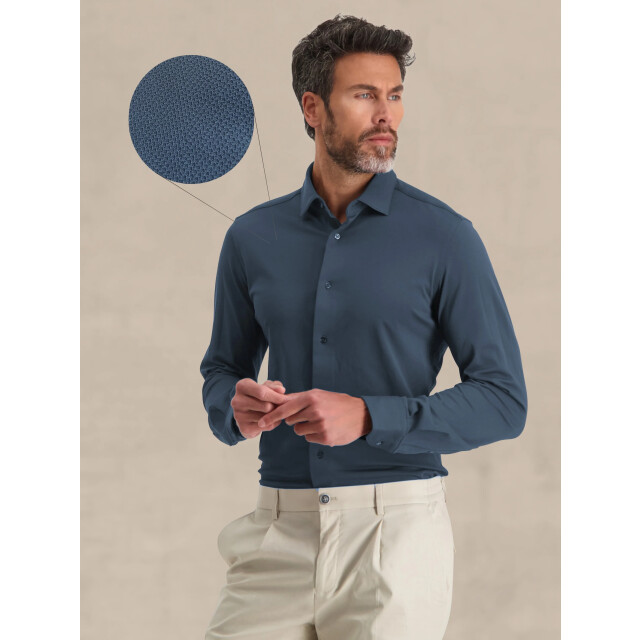 Blue Industry Het lounge jersey shirt | 2193.22-INDIGO large