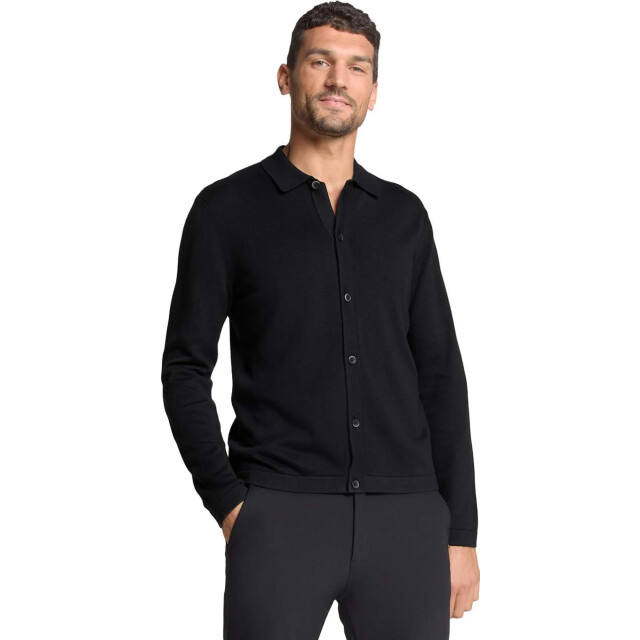 No Excess Pullover full button polo black 29210726-020 large