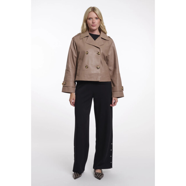 Rino & Pelle Lotte.3502511 rino en pelle double breasted leather jacket brew Lotte.3502511 Brew large