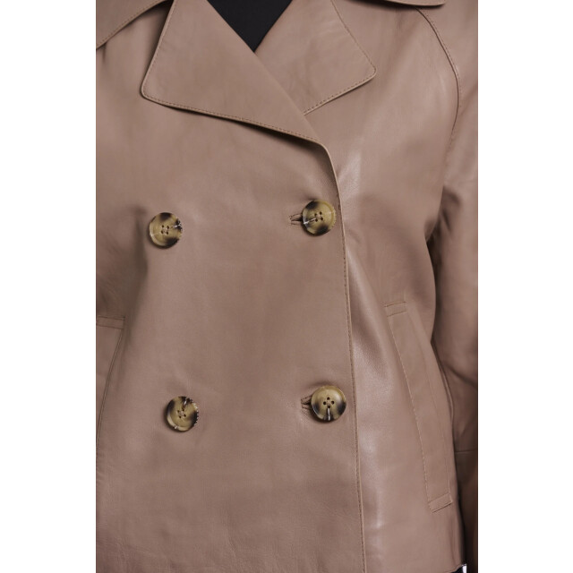 Rino & Pelle Lotte.3502511 rino en pelle double breasted leather jacket brew Lotte.3502511 Brew large