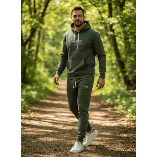 Indigo Denim Denim joggingpak heren donker ID054 large