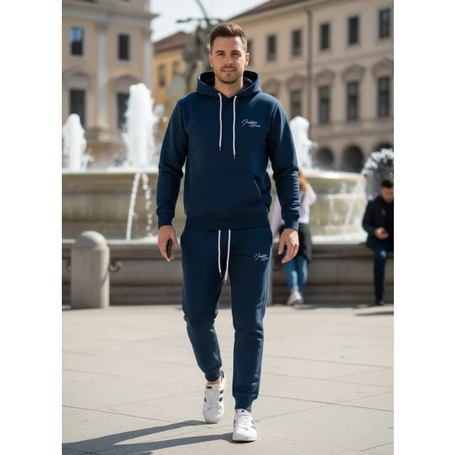 Indigo Denim Denim joggingpak heren navy pagent ID051 large