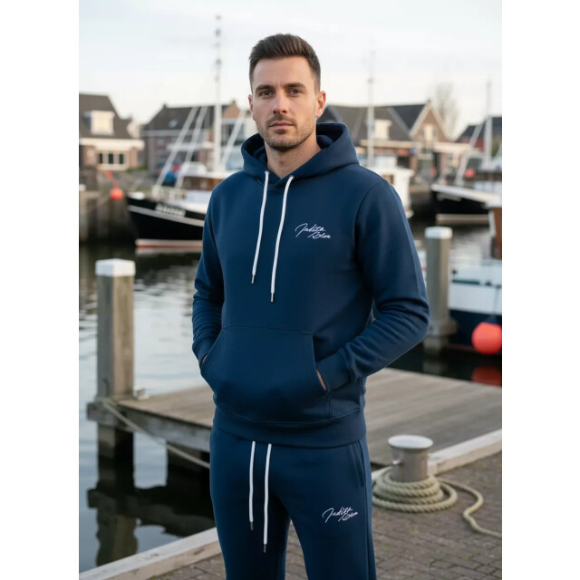 Indigo Denim Denim joggingpak heren navy pagent ID051 large