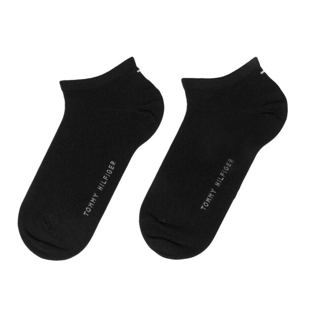 Tommy Hilfiger Effen enkelsokken heren (set van 2) UTNA616_black large