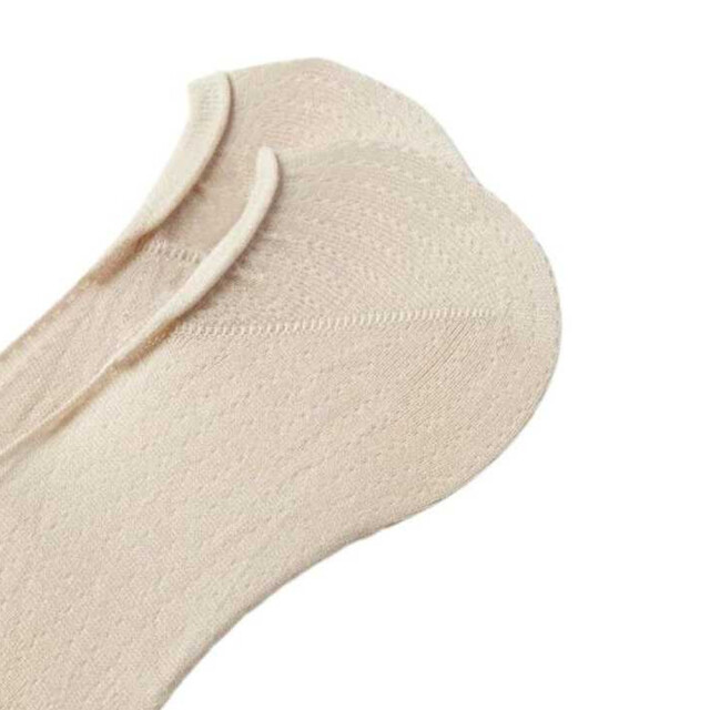 Tommy Hilfiger Dames textured low liner socks (set van 2) UTNA710_beige large