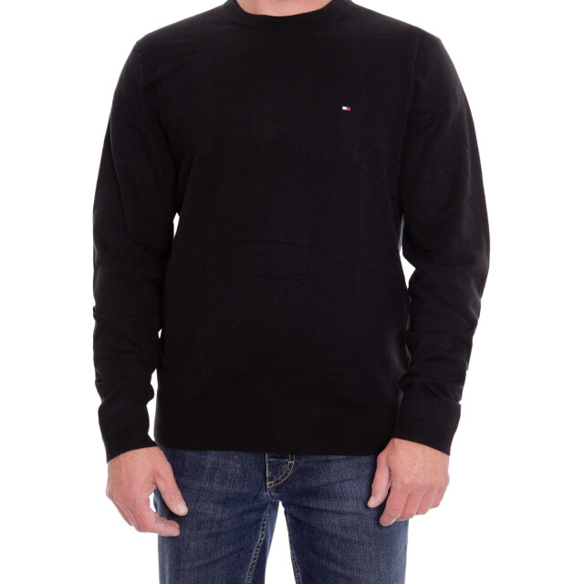 Tommy Hilfiger Effen heren trui UTNA564_black large