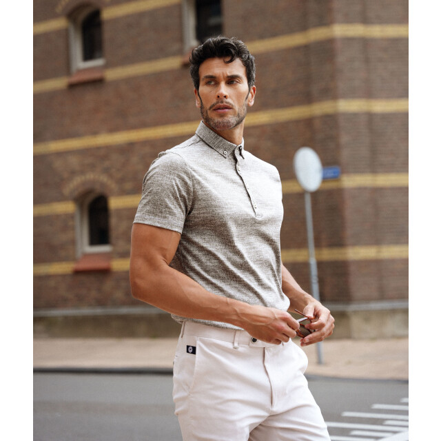 Blue Industry Button down polo | 2832.31-BROWN large