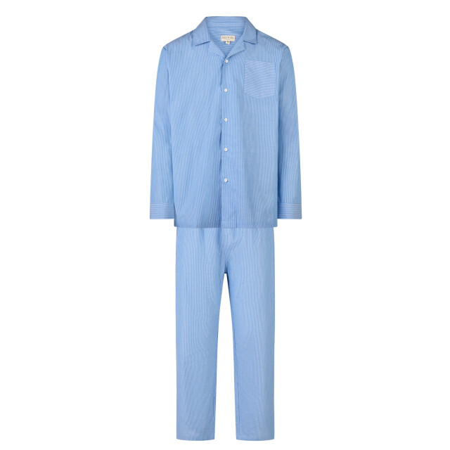Phil & Co Heren pyjama set lang geweven katoen gestreept PH-522-02 large