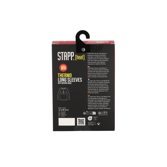 Stapp Heat thermoshirt heren lange mouw merino wol 703063002-6990 large