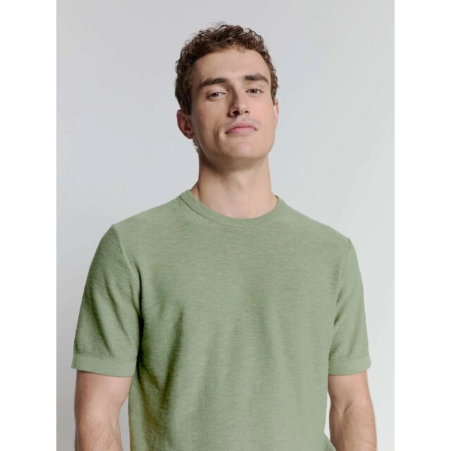 No Excess Pullover short sleeve crewneck soli green 27230262-050 large