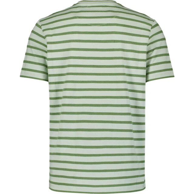No Excess T-shirt crewneck jacquard stripes mint 27350304-058 large
