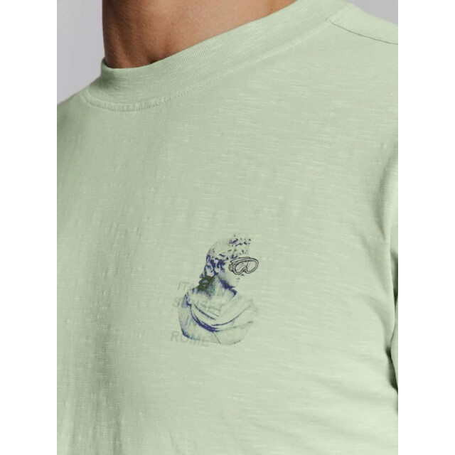 No Excess T-shirt crewneck slub placed prints mint 27350309-058 large