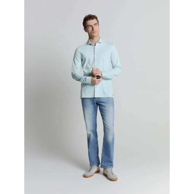 No Excess Shirt jersey melange stretch ice 27410180-151 large