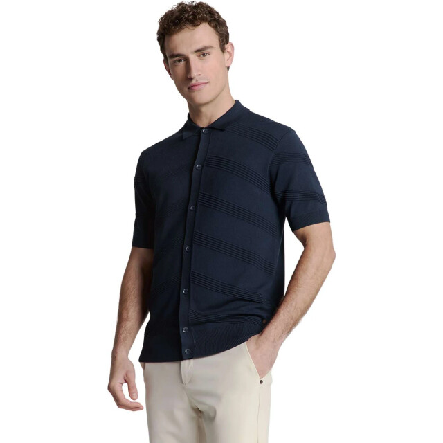 No Excess Pullover short sleeve full button p deep blue 27210271-096 large