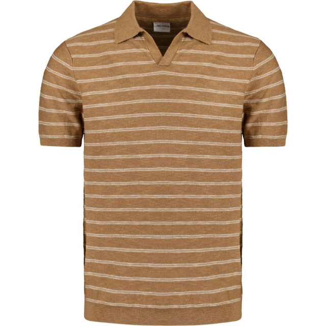 No Excess Pullover short sleeve polo v stripe 27210341-043 large