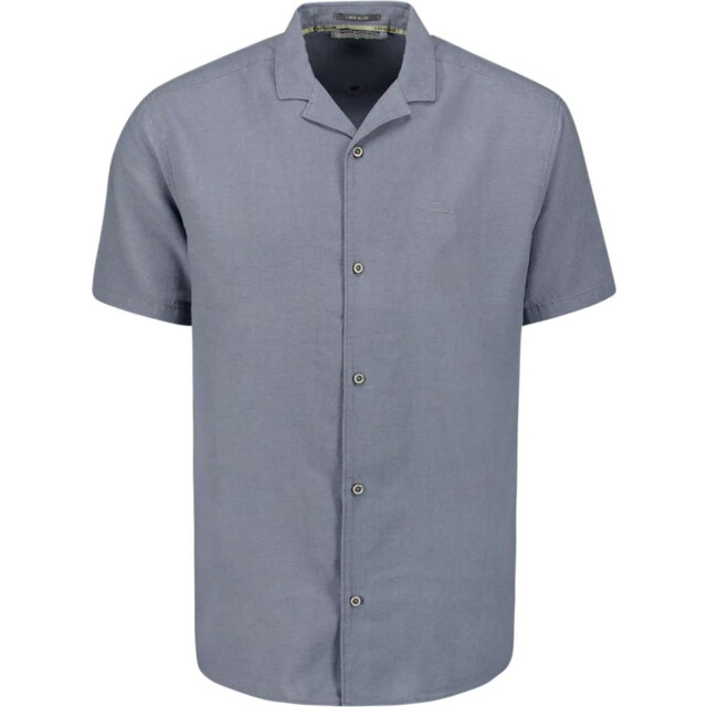 No Excess Shirt short sleeve revers collar so washed blue 28480419-137 large