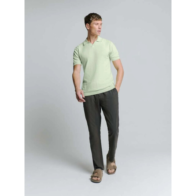 No Excess Pullover short sleeve polo v solid mint 27230353SN-058 large