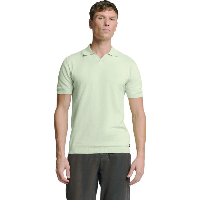 No Excess Pullover short sleeve polo v solid mint 27230353SN-058 large