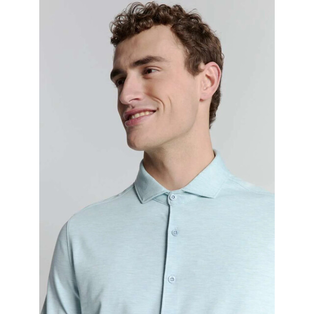 No Excess Shirt jersey melange stretch ice 27410180-151 large