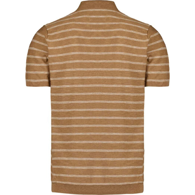 No Excess Pullover short sleeve polo v stripe 27210341-043 large