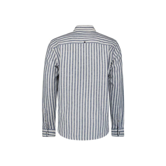 No Excess Shirt verical big stripes with line indigo blue 27470224SN-136 large