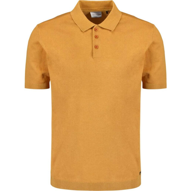 No Excess Pullover short sleeve polo button s yellow 27230354SN-070 large