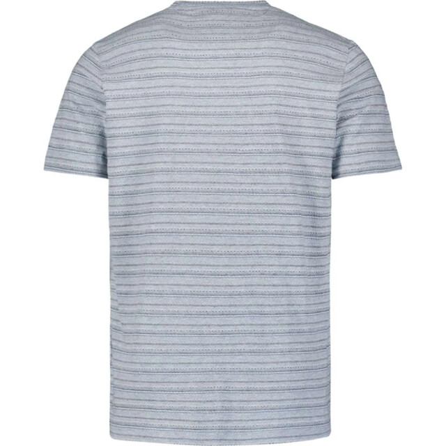 No Excess T-shirt crewneck jacquard stripes ice 27350205-151 large