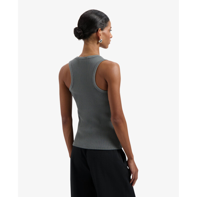 Olaf Hussein Tshirts & tops w200101 retro ribbed grijs 80015670 large