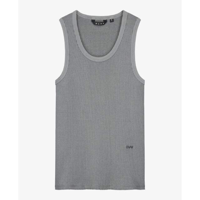 Olaf Hussein Tshirts & tops w200101 retro ribbed grijs 80015670 large