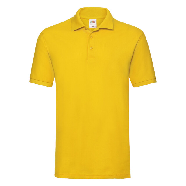 Fruit of the Loom Unisex premium poloshirt voor volwassenen UTLT1754_sunflower large