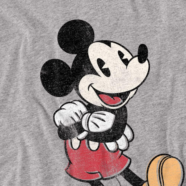 Disney Heren mickey mouse classic pose t-shirt UTTV5256_sportheather large