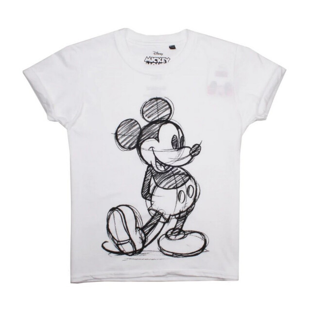Disney Meisjes mickey mouse schets t-shirt UTTV625_white large