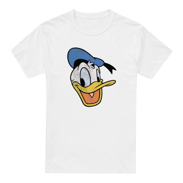 Disney Heren donald duck vintage gezicht t-shirt UTTV5250_white large