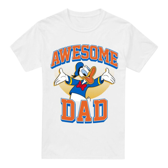 Disney Heren awesome dad donald duck t-shirt UTTV4976_white large