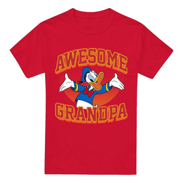 Disney Heren awesome opa donald duck t-shirt UTTV4977_red large