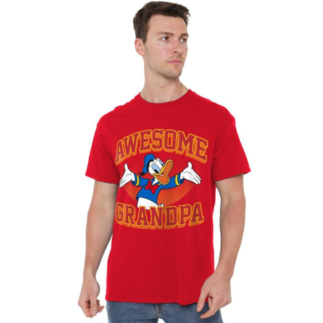 Disney Heren awesome opa donald duck t-shirt UTTV4977_red large