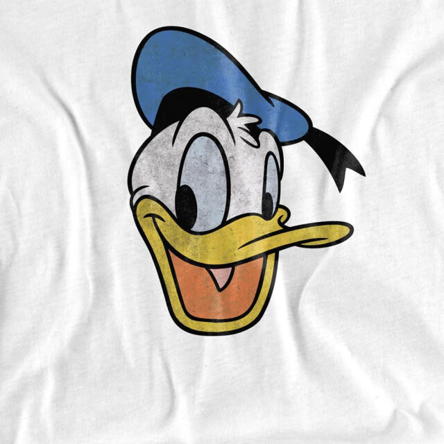 Disney Heren donald duck vintage gezicht t-shirt UTTV5250_white large