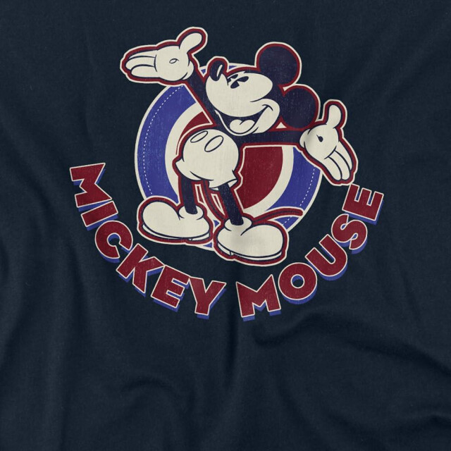 Disney Heren americana mickey mouse t-shirt UTTV5255_navy large