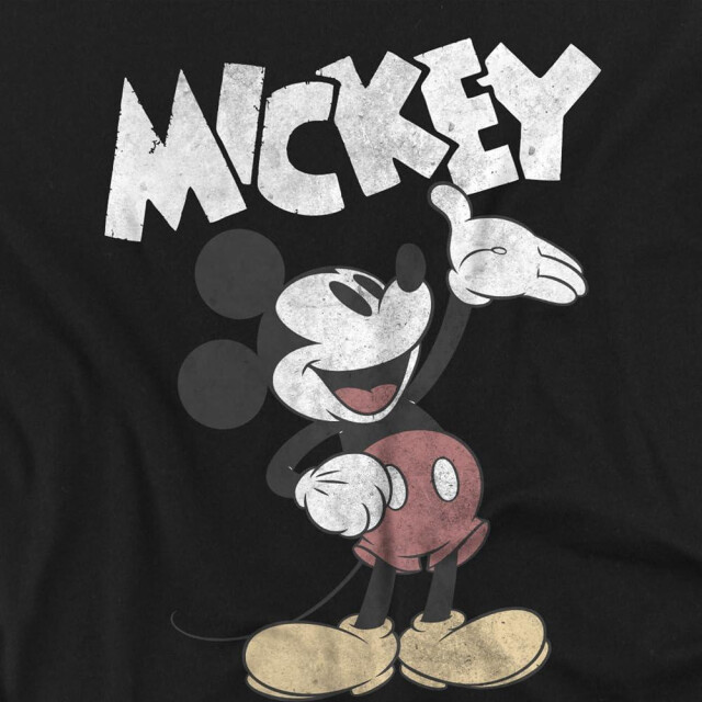 Disney Heren mickey & friends washout t-shirt UTTV5254_black large