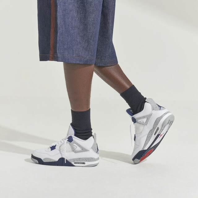 Nike Air jordan 4 retro white midnight navy DH6927-140 large