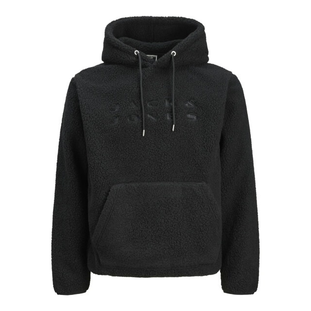 Jack & Jones Heren teddy hoodie jcoflare 12285678-Black JJ large