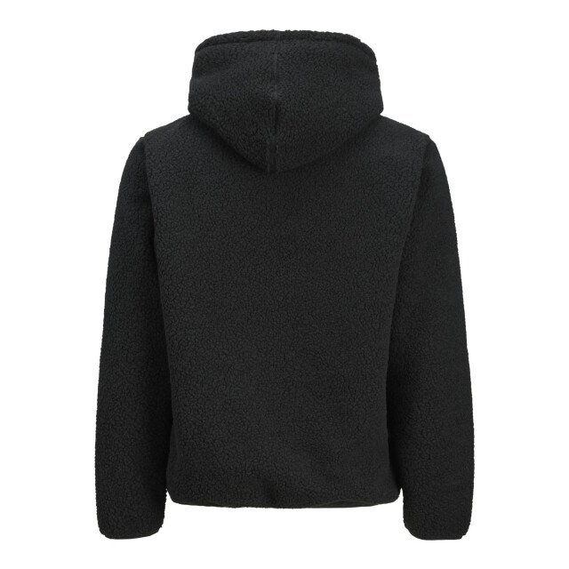Jack & Jones Heren teddy hoodie jcoflare 12285678-Black JJ large