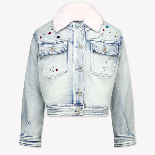 Monnalisa Kinder meisjes spijkerjassen in 2016604163391 large