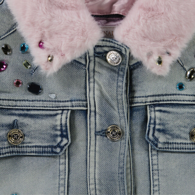 Monnalisa Kinder meisjes spijkerjassen in 2016604163391 large