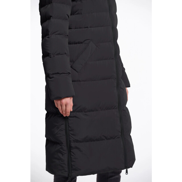 Rino & Pelle Keilafur.7002511 long padded hooded coat with faux fur black stone copy Keilafur.7002511 Black Black large