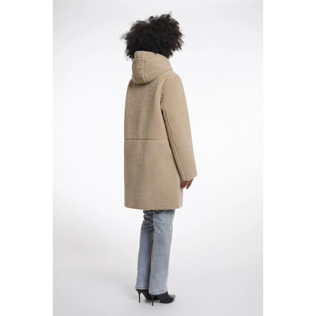 Rino & Pelle Alina.7002511 rino&pelle reversible hooded coat oat Alina.7002511 Oat large